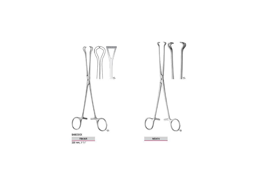 Kleszcze chirurgiczne i zabiegowe B.Braun Kleszcze do jamy brzusznej