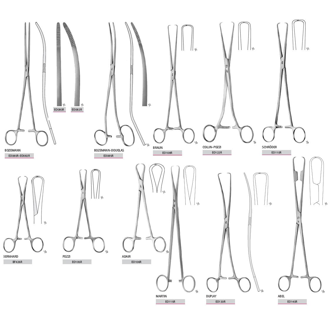 Kleszcze chirurgiczne i zabiegowe B.Braun Kleszcze do jamy brzusznej