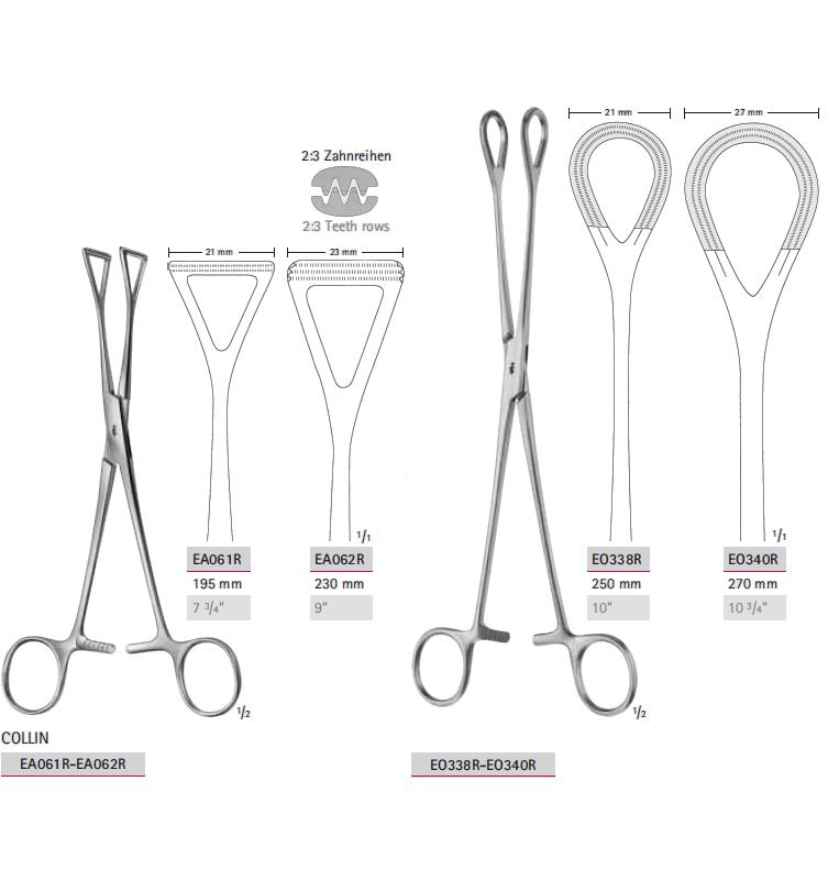 Kleszcze chirurgiczne i zabiegowe B.Braun Kleszcze wykończeniowe, do trzymania gabki, do organów i tkanek
