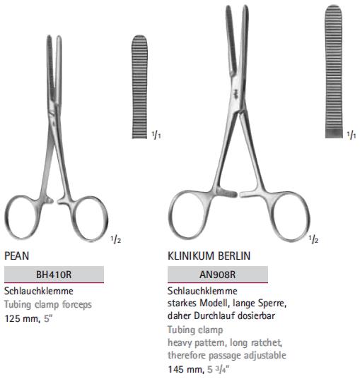Kleszcze chirurgiczne i zabiegowe B.Braun Kleszcze zabiegowe