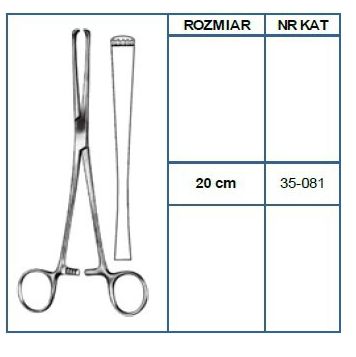 Kleszcze chirurgiczne i zabiegowe Sintraco Allis
