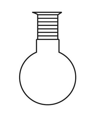 Kolby szklane SIMAX kulista ze szlifem