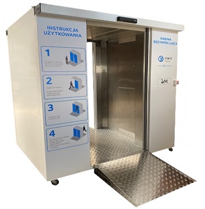 Komory do dezynfekcji osób, bramki, namioty, śluzy dezynfekcyjne Jowix Triomed EPIDEMIC 1 PREMIUM