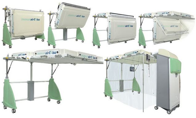 Komory izolacyjne, pomieszczenia do izolowania pacjentów AirInSpace Immunair