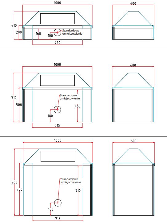 Komory pochłaniające Alsident SYSTEM 25 TYP 1 - PETG wydajność 220