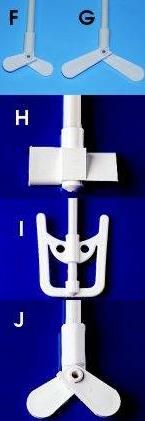 Końcówki do mieszadeł mechanicznych Kartell Końcówki stalowe powlekane tworzywem