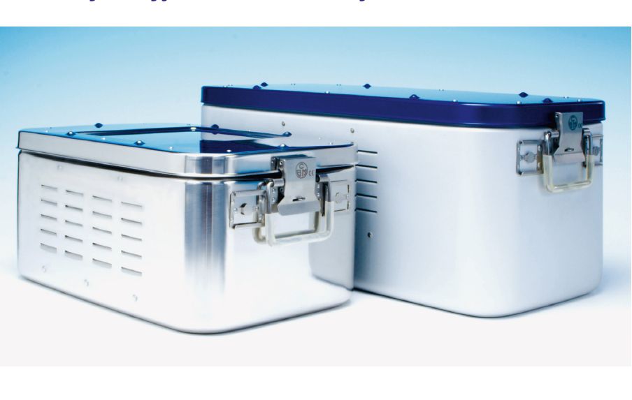 Kontenery do transportu i dezynfekcji instrumentów CBM Pojemniki sterylizacyjne z filtrem bocznym