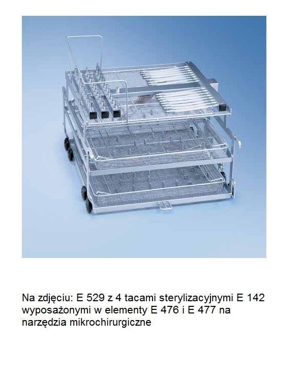 Kosze wsadowe i wózki do myjni medycznych Miele E 529