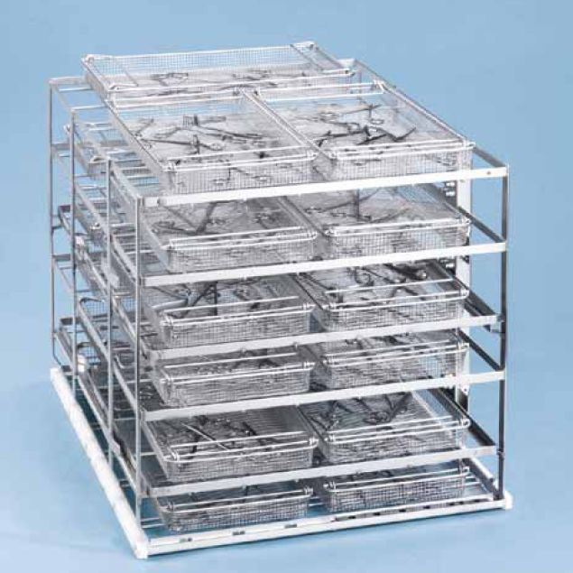 Kosze wsadowe i wózki do myjni medycznych Miele E 900-6/2