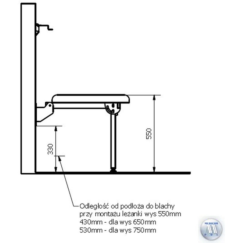 Kozetki medyczne WSTECH LMS