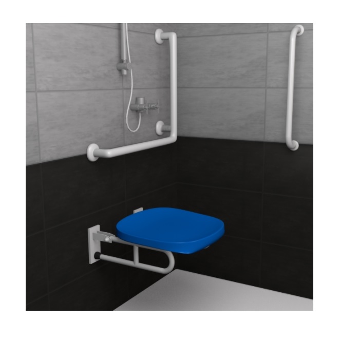Krzesła i taborety prysznicowo - sanitarne SET-PON Siodełko prysznicowe uchylne