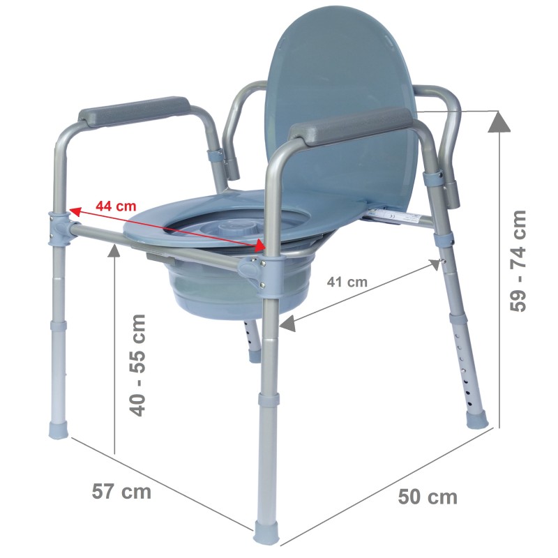 Krzesła i taborety prysznicowo - sanitarne Vitea Care PLK001