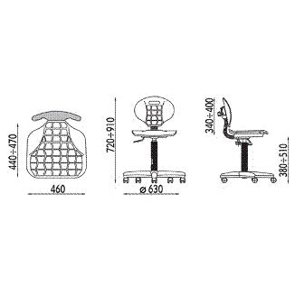 Krzesła medyczne i laboratoryjne NOWY STYL NEGRO GTS