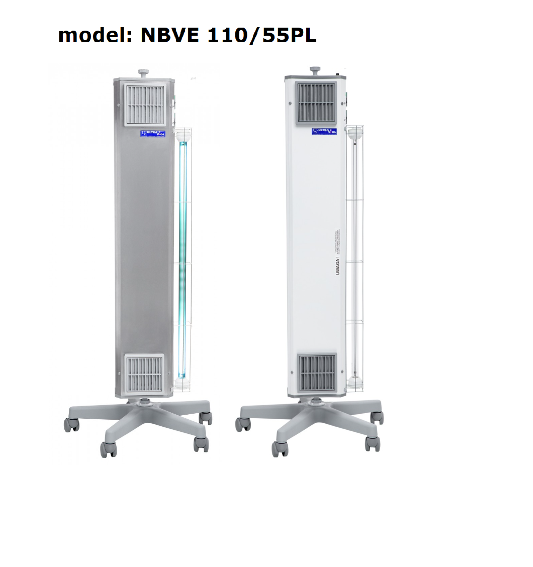 Lampy bakteriobójcze przepływowe ULTRAVIOL NBVE110/55 / NBVE110/110 dwufunkcyjne