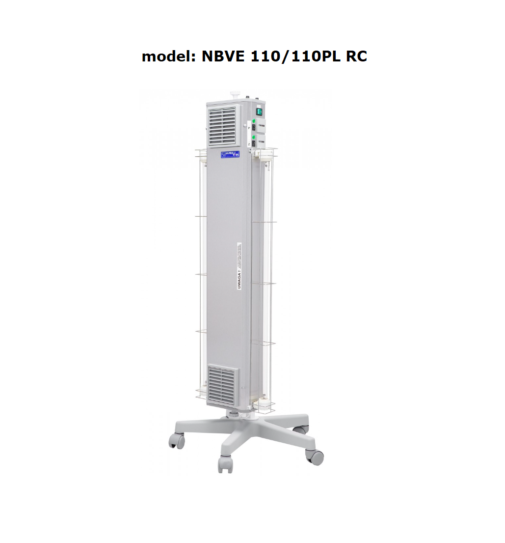 Lampy bakteriobójcze przepływowe ULTRAVIOL NBVE110N,  NBVE110S