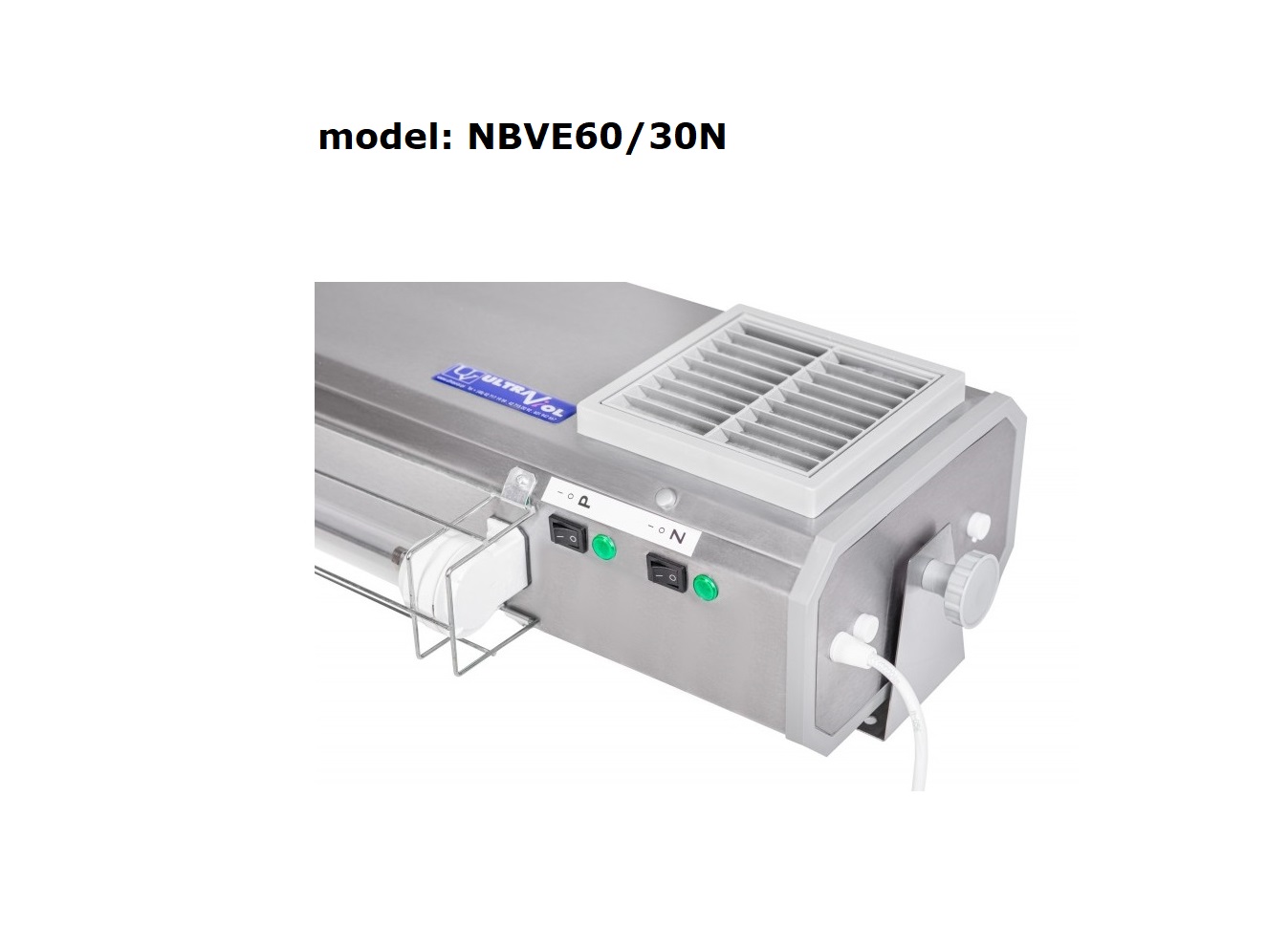 Lampy bakteriobójcze przepływowe ULTRAVIOL NBVE60/30 / NBVE60/60 dwufunkcyjne