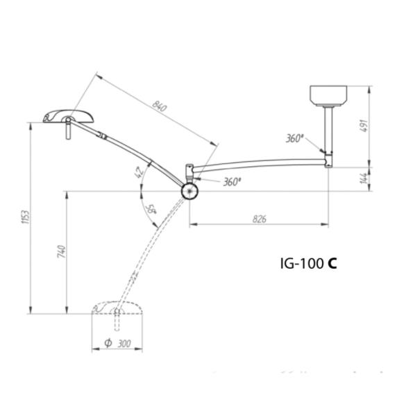 Lampy operacyjne pojedyncze Ordisi IGLUX+ LED