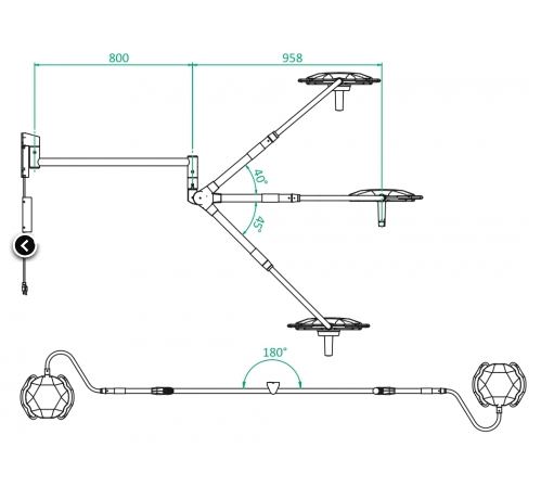 Lampy zabiegowe pojedyncze ConVida VIDA X5