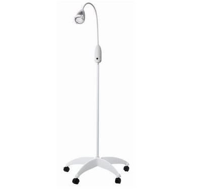 Lampy zabiegowe pojedyncze GIMA Luxiflex LED diodowa gęsia szyja podłogowa na kółkach