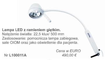 Lampy zabiegowe pojedyncze Provita L100011A