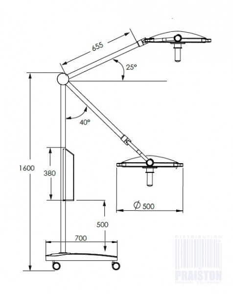 Lampy zabiegowe pojedyncze Uzumcu LED LD-5M (Mobilna)