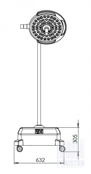 Lampy zabiegowe pojedyncze Uzumcu LED LD-5MB (Mobilna)