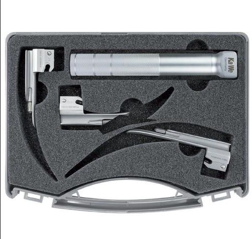 Laryngoskopy KaWe Zestaw neonatalny konwencjonalny Miller (1 uchwyt, 3 łyżki)