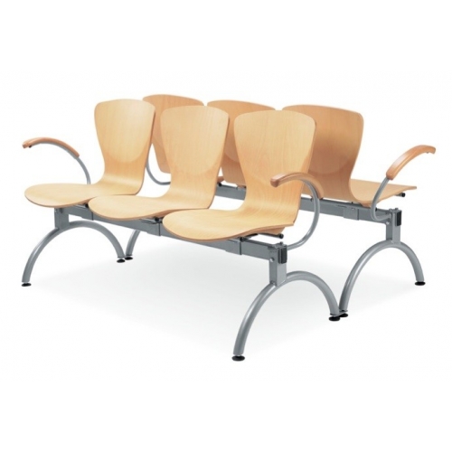 Ławki do poczekalni medycznych NOWY STYL BINGO ARMWOOD-3