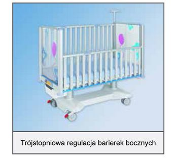 Łóżka dziecięce szpitalne - pediatryczne LINET TOM 2