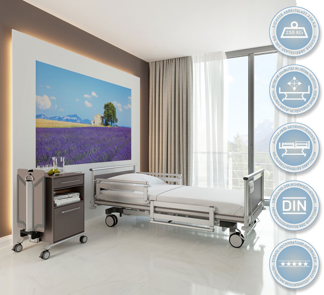 Łóżka rehabilitacyjne ortopedyczne (szpitalne) Malsch IMPULSE XL KL