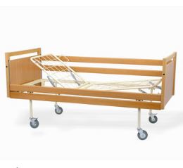 Łóżka rehabilitacyjne pozaszpitalne (do opieki długoterminowej) Metalowiec sp. z o.o. A-4 w obudowie drewnianej