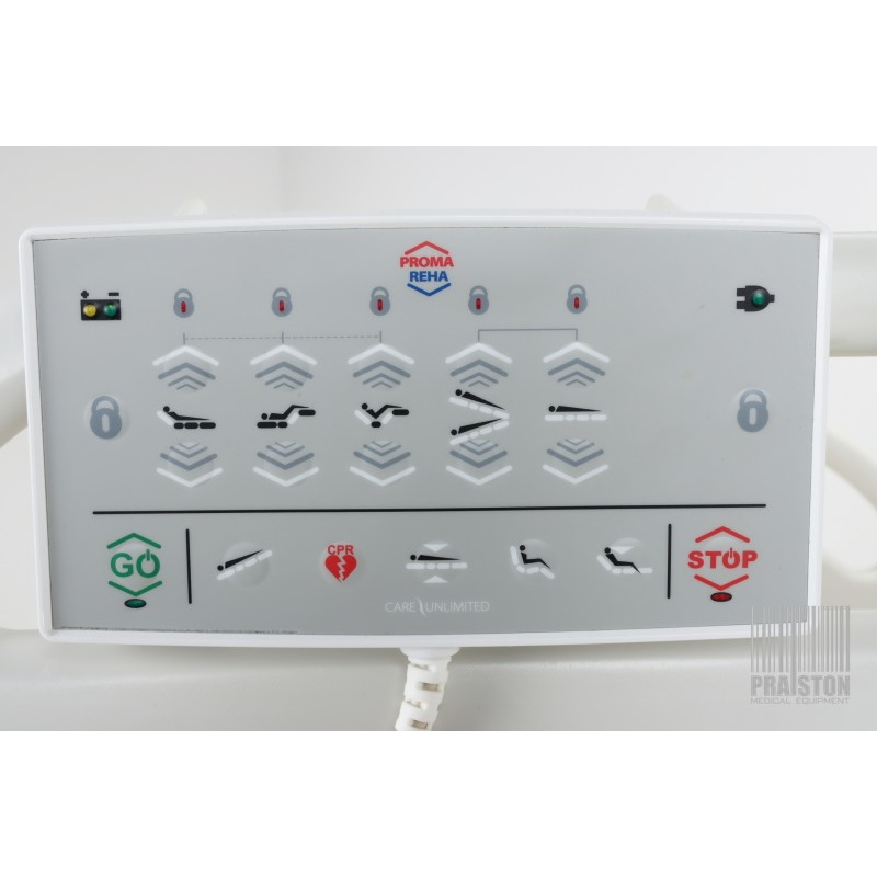 Łóżka rehabilitacyjne szpitalne używane B/D Proma Reha Trend 2C - Praiston rekondycjonowany