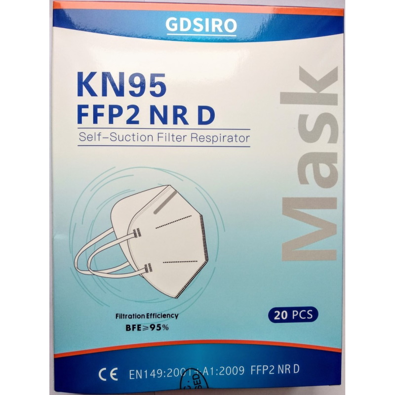 Maski ochronno-filtrujące GDSIRO FFP2 (KN95)