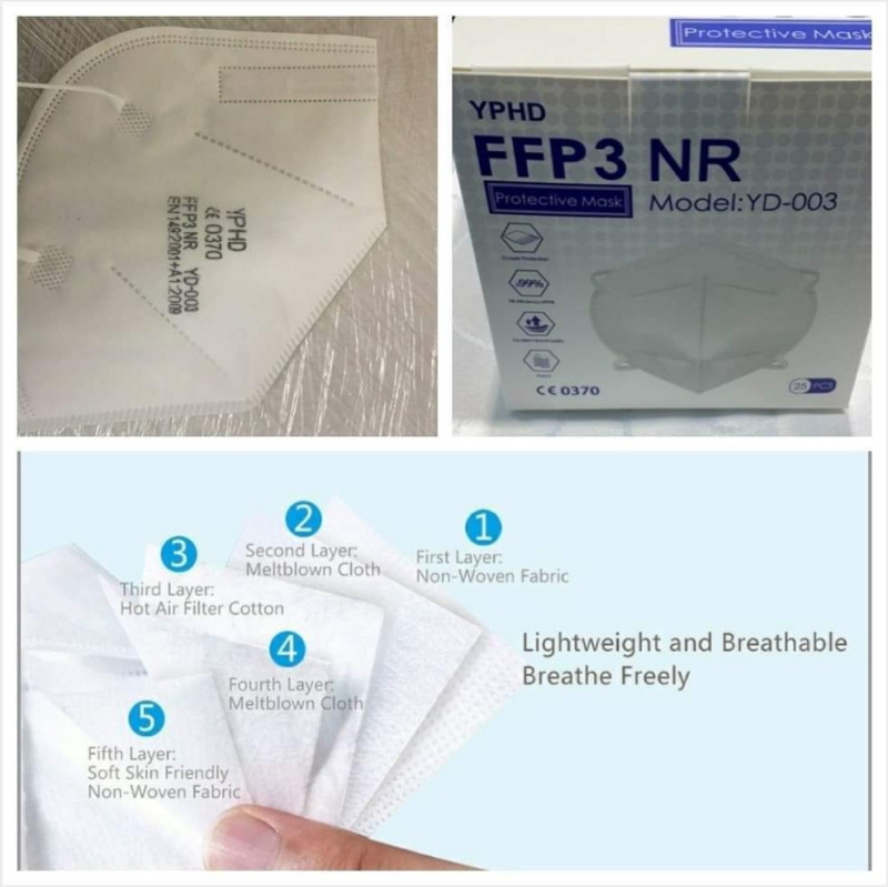 Maski ochronno-filtrujące Guangdong YiDao Medical Technology YD-003