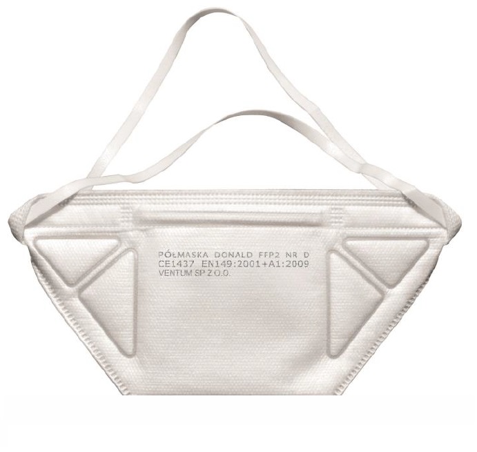 Maski ochronno-filtrujące Ventum DONALD klasa FFP2