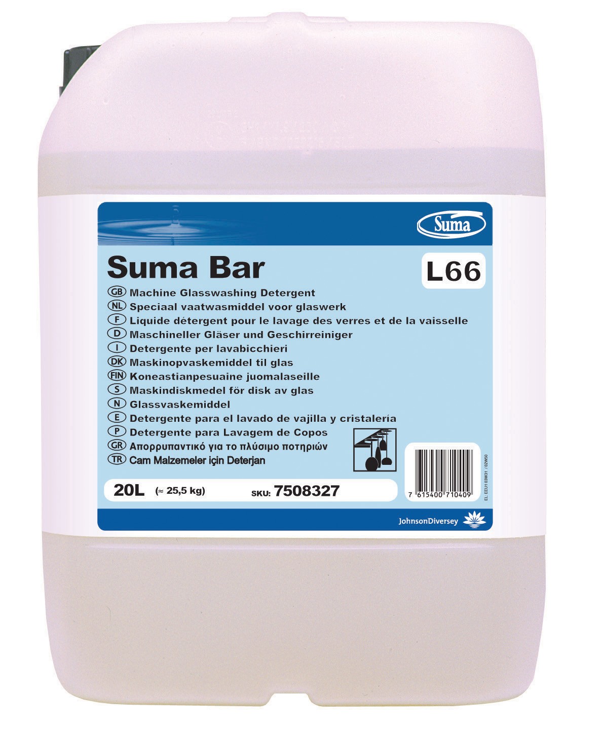 Maszynowe mycie naczyń Diversey Suma Bar L66