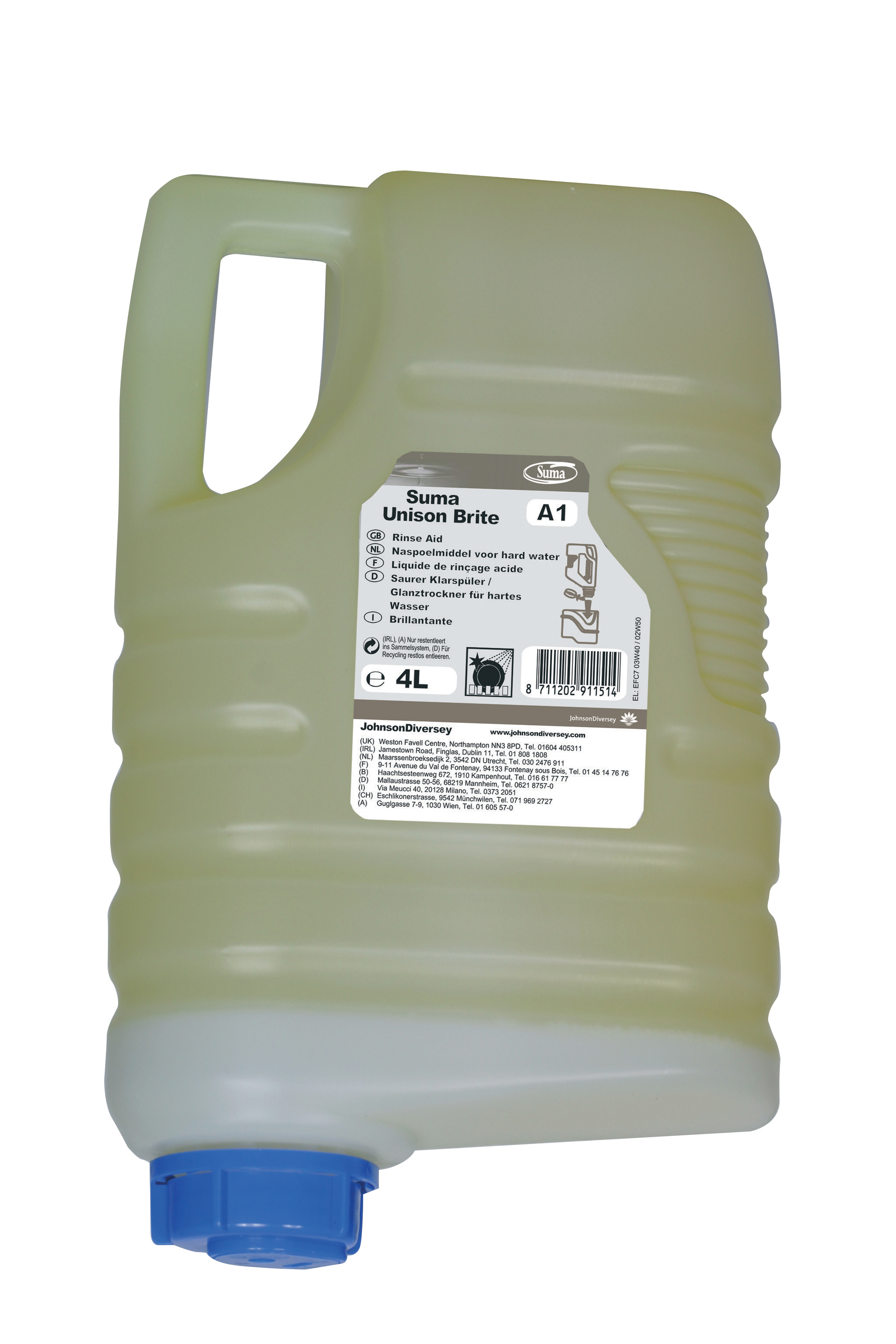 Maszynowe mycie naczyń Diversey Suma Unison Brite A1