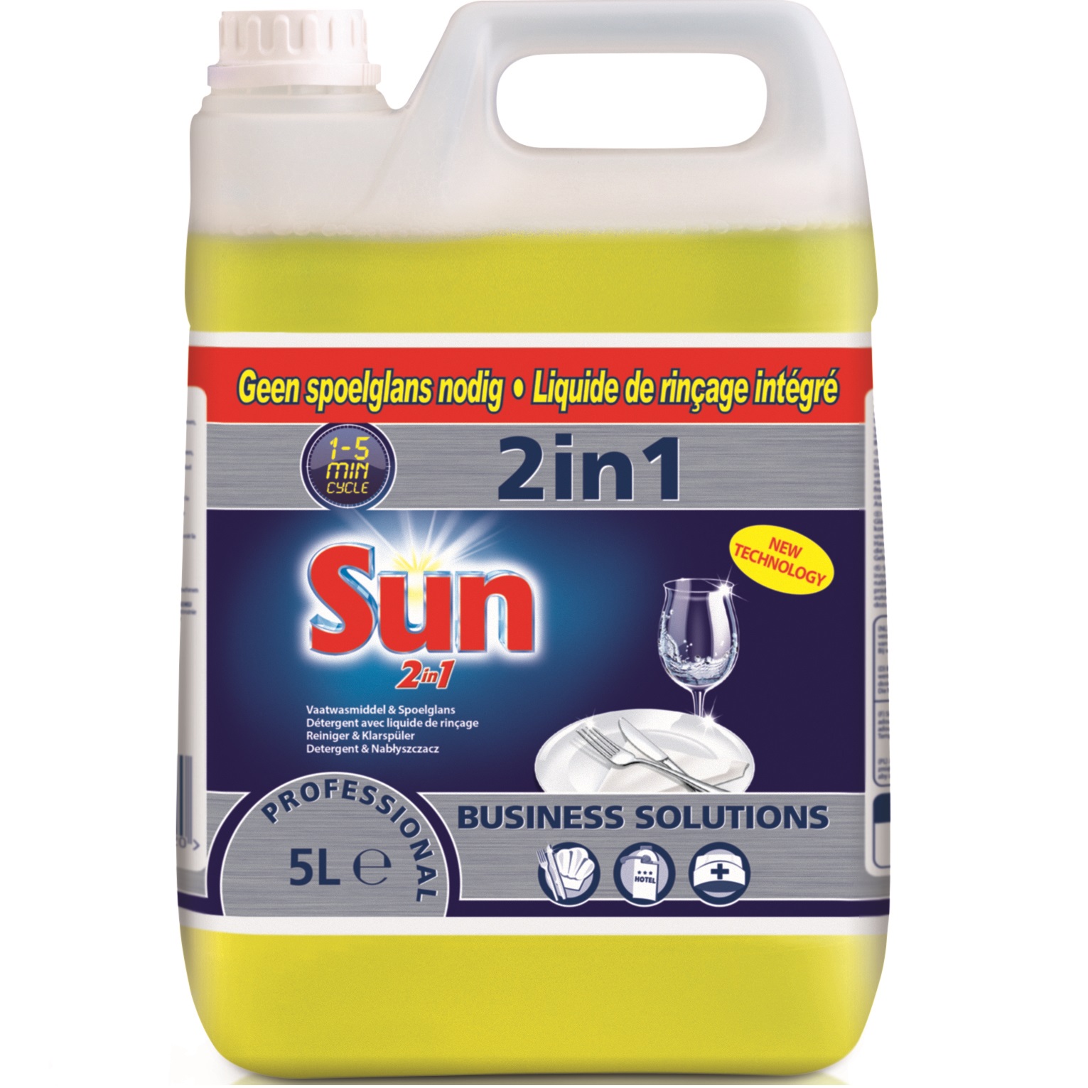 Maszynowe mycie naczyń Diversey Sun 2 in 1 Liquid