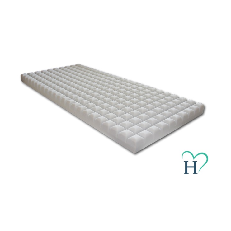Materace przeciwodleżynowe piankowe, visco, żelowe HALCAMP Gofrowany