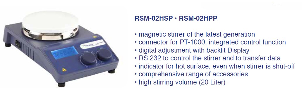 Mieszadła magnetyczne Phoenix Instrument RSM-01S/HS/HP; RSM-02HSP/HPP