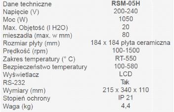 Mieszadła magnetyczne Phoenix Instrument RSM-05-H