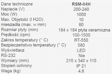 Mieszadła magnetyczne Phoenix Instrument RSM04