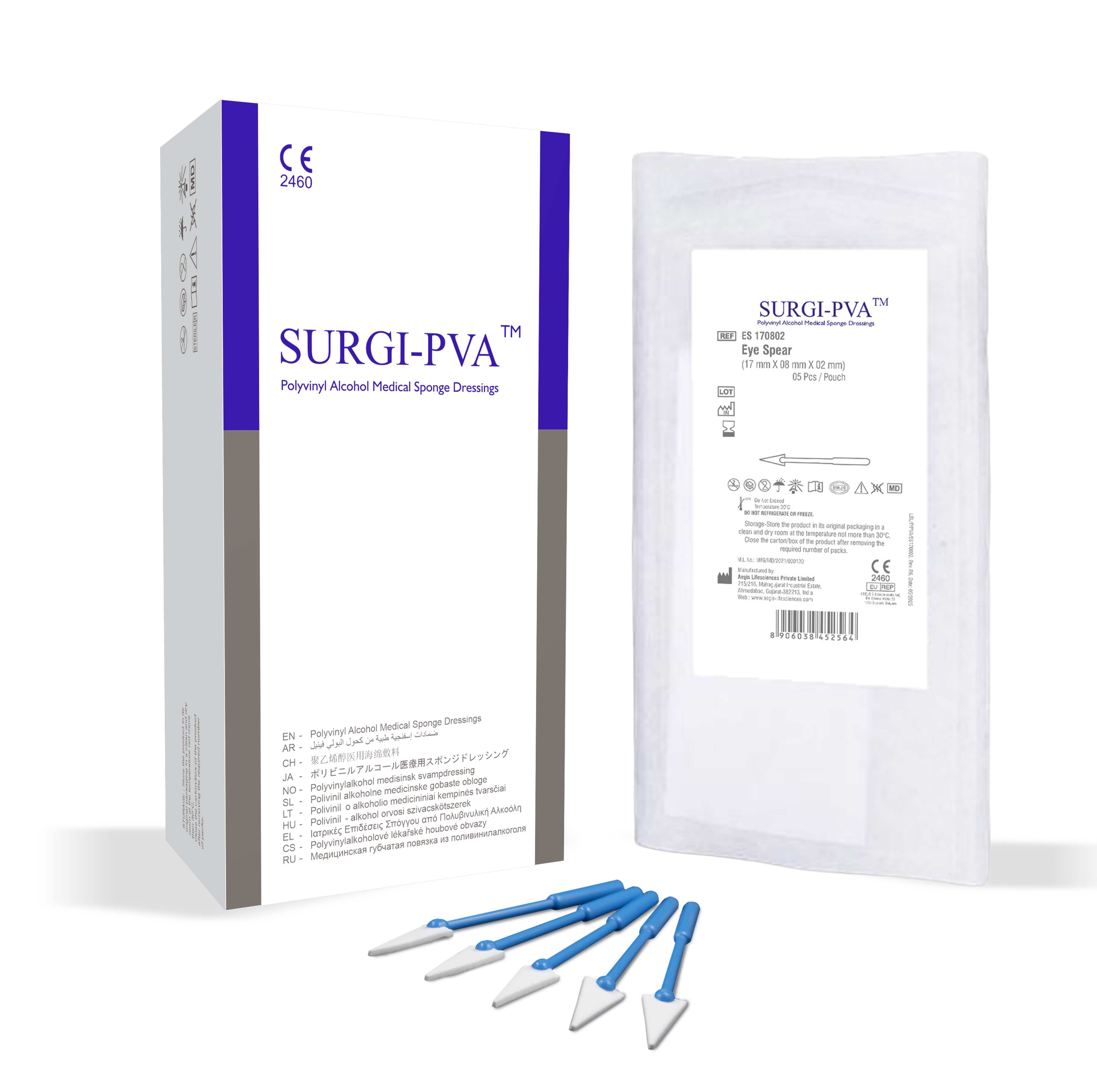 Mikrospongi okulistyczne SURGI-PVA Eye Spear