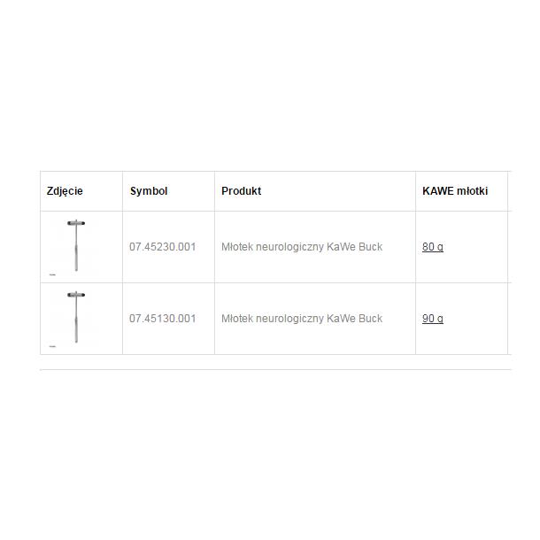 Młotki neurologiczne KaWe BUCK