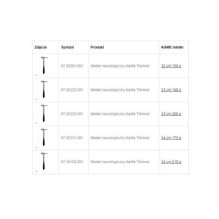 Młotki neurologiczne KaWe TROEMNER