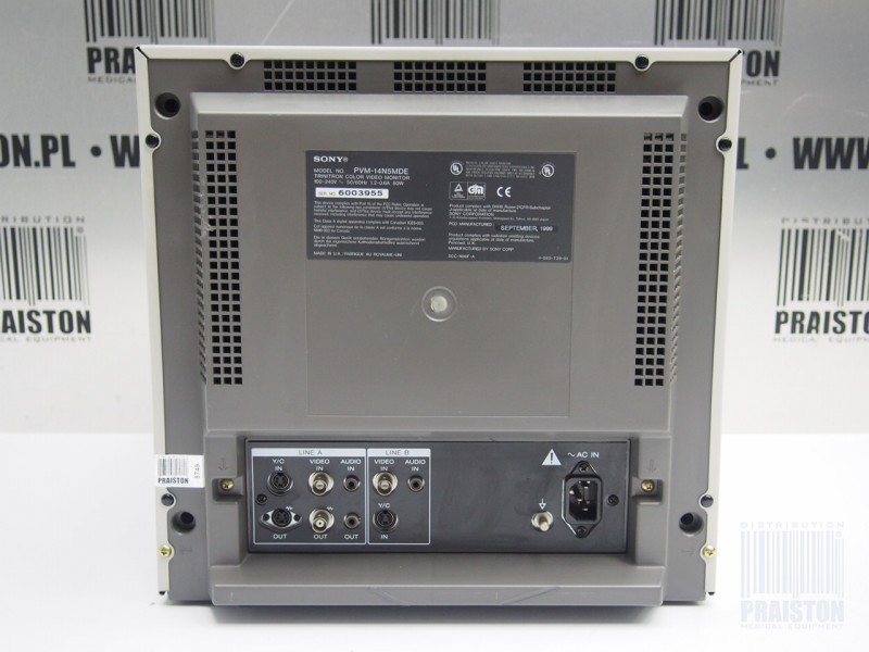 Monitory medyczne używane B/D Sony TRINITRON PVM-14N5MDE - Praiston rekondycjonowany