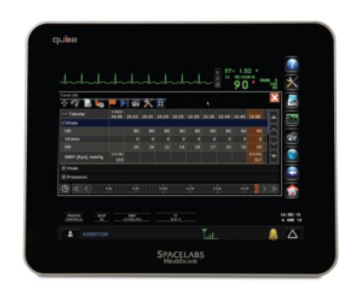 Monitory podstawowych funkcji życiowych SPACELABS qube