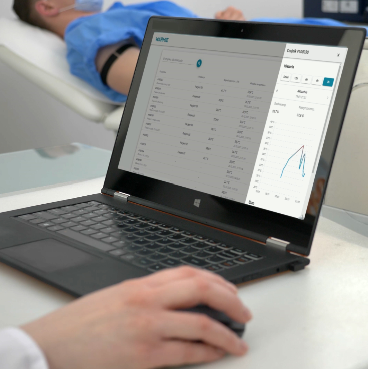 Monitory temperatury ciała pacjenta Warmie WM-1020