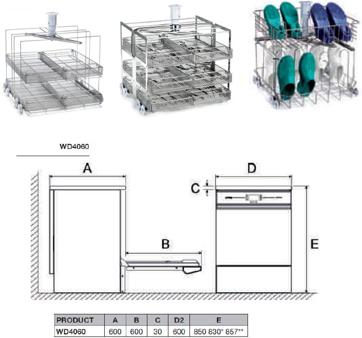 Myjnie do narzędzi i obuwia operacyjnego Smeg WD 4060