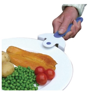 Naczynia do podawania posiłków dla osób niepełnosprawnych PDS CARE Chwytak do gorących talerzy